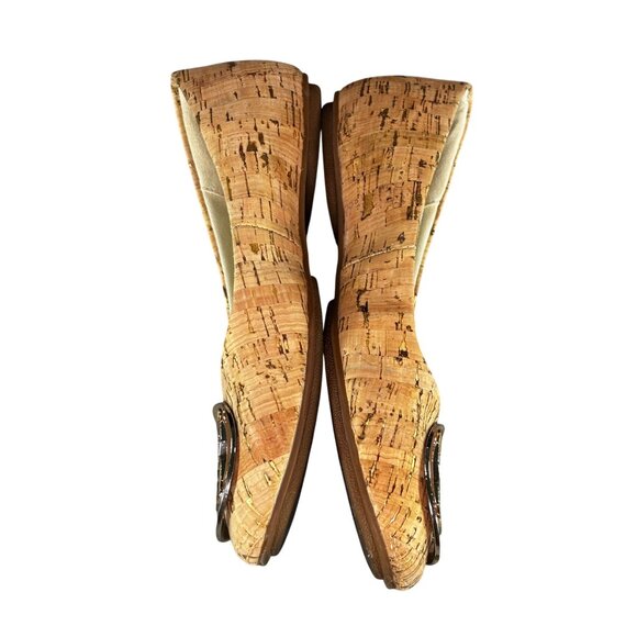 Kelly & Katie Cork Ballet Flats With Gold Accent - Picture 5 of 8
